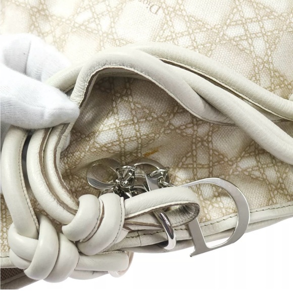 Christian Dior PVC Coated Canvas Leather Tote Bag - Picture 6 of 10